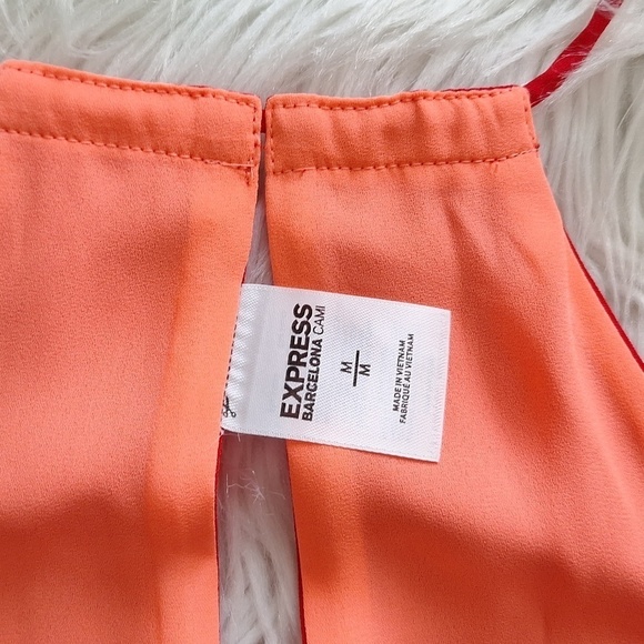 NEW Express Barcelona Reversible Cami in Red and Coral - Picture 12 of 15